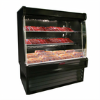 Thumbnail image #1 for Howard-McCray 35E Series SC-OM35E-6L-S-LED Packaged Meats Open Merchandiser, 75"W x 60"H, Self-Contained, Stainless Steel, LED Lighting
