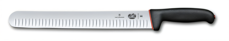 Product image #1 for Victorinox 12-Inch Granton Edge Slicer/Carving Knife with Black/Red Dual Grip Handle