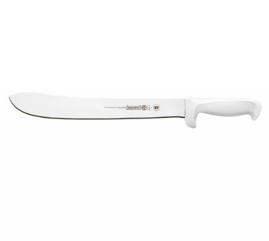 Product image #1 for Mundial 12-Inch Stamped Butcher Knife with White Polypropylene Handle