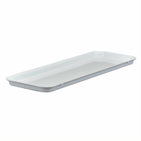 Cambro 8-3/4 x 25-1/2 x 3/4 Inch Rectangular White Fiberglass Market Display Tray