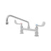 Thumbnail image #1 for EverSteel Double Pantry Deck-Mount Mixing Faucet, 8-Inch Centers, 12-Inch Swing Nozzle, Stainless Steel