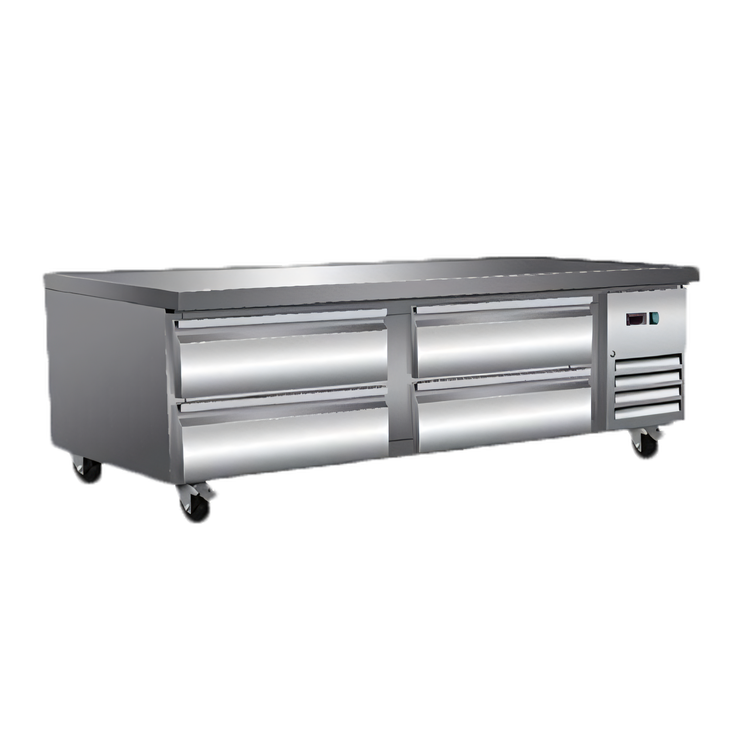 Product image #1 for Serv-Ware 74-Inch 4-Drawer Refrigerated Chef Base Refrigerator