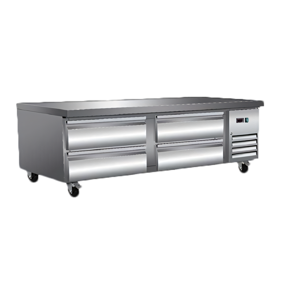 Product image #1 for Serv-Ware 74-Inch 4-Drawer Refrigerated Chef Base Refrigerator