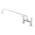Thumbnail image #1 for T&S Brass B-0220 Deck-Mount Double Pantry Mixing Faucet with 18-Inch Swing Nozzle, 8-Inch Centers