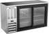 Thumbnail image #1 for Beverage-Air BBN58HC-F-GS-S 58-Inch Shallow Depth Food-Rated Back Bar Refrigerator with Sliding Glass Doors