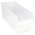 Thumbnail image #1 for Quantum Economy Nesting Clear Shelf Bin with Rear Hanglock and Label Holder, 8-3/8 x 17-7/8 x 8 Inches