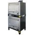 Thumbnail image #1 for Peerless C231P Double-Stacked Gas Pizza Deck Oven, Floor Model, 32 x 9-Inch or 8 x 18-Inch Capacity