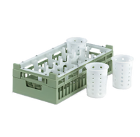 Vollrath Signature Half-Size 8-Compartment Polypropylene Cylinder Rack