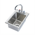 Thumbnail image #1 for Drop-In Stainless Steel Hand Sink with Faucet, 12