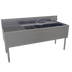 Thumbnail image #1 for Glastender Four Compartment Underbar Sink Unit with Left Drainboard and Deck-Mount Faucet, 60