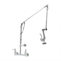 T&S Brass EasyInstall Wall-Mount Pre-Rinse Unit Mixing Faucet with 8