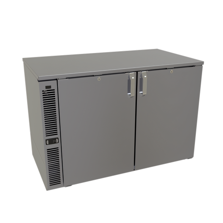 Product image #1 for Glastender C1SL44 One-Zone 44-Inch Two-Section Side-Serviced Low-Profile Back Bar Cooler
