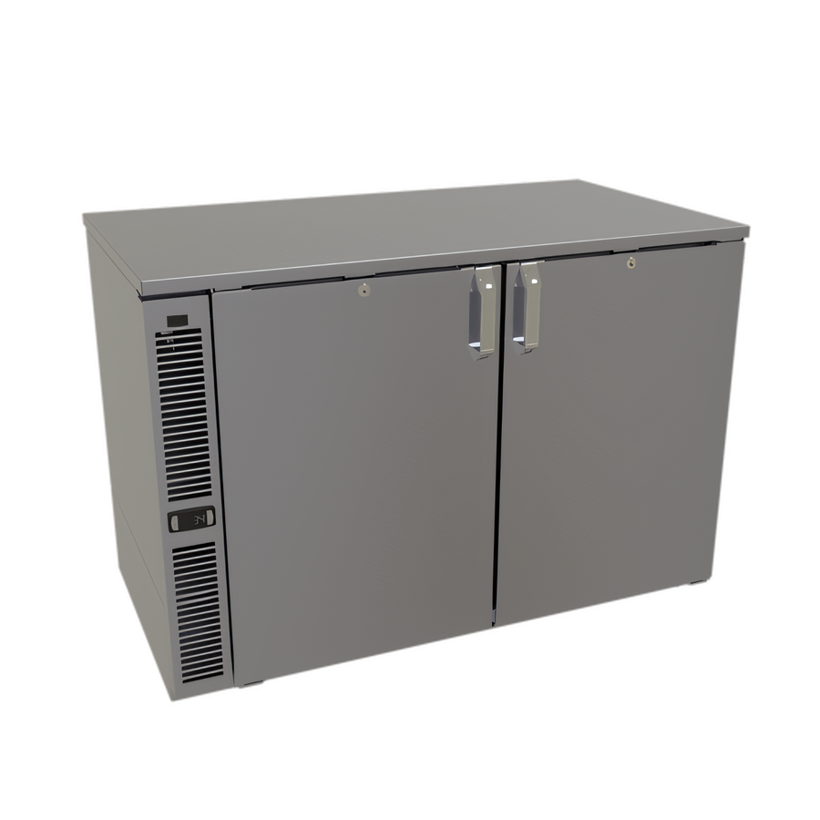 Product image #1 for Glastender C1SL44 One-Zone 44-Inch Two-Section Side-Serviced Low-Profile Back Bar Cooler