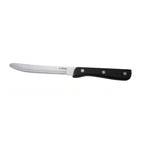 Thumbnail image #1 for Winco K-80P Jumbo Stamped Steak Knife, 9-1/2-Inch Overall, 5-Inch Round-Tip Stainless Steel Blade, Solid POM Handle Case of 25