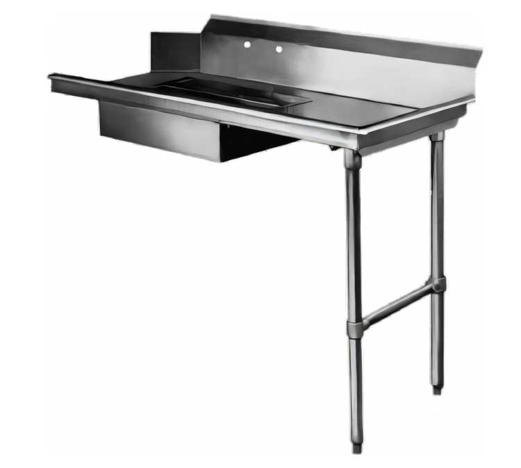 Product image #1 for 36-Inch Straight Stainless Steel Soiled Dish Table with Right-to-Left Operation and Pre-Rinse Sink