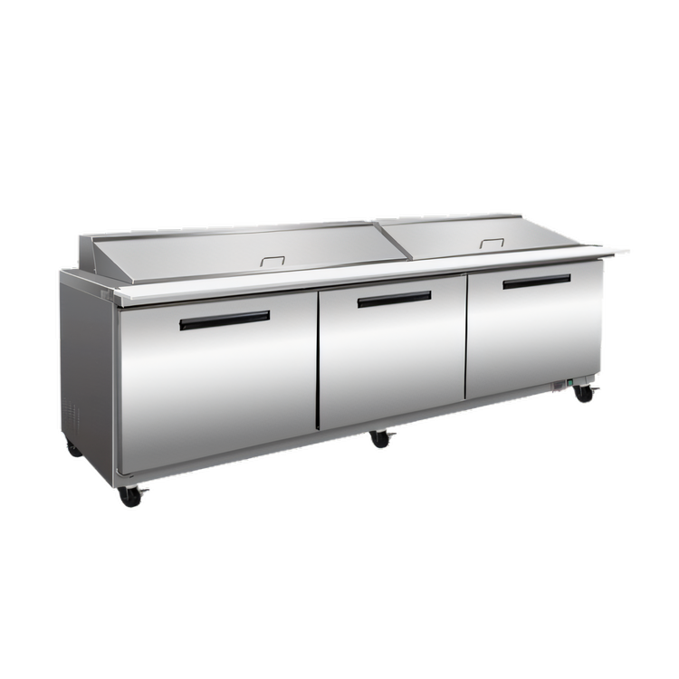 Product image #1 for Maxx Cold X-Series 72-Inch Megatop Sandwich & Salad Prep Table with 3 Doors and 30-Pan Top