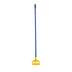 Thumbnail image #1 for Invader 60 Inch Quick-Release Fiberglass Wet Mop Handle with Yellow Plastic Head, Blue