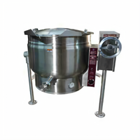 Crown ELT-40F 40 Gallon Electric Full Jacket Tilting Steam Kettle with Tri-Leg Base
