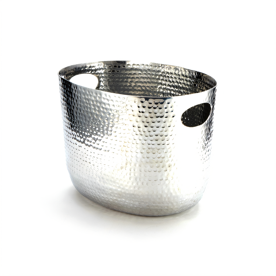Product image #1 for American Metalcraft Oval Hammered Aluminum Beverage Tub, 7-3/4 qt., Silver