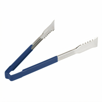 Vollrath VersaGrip 12-Inch Stainless Steel Tongs with Blue Kool-Touch Handle