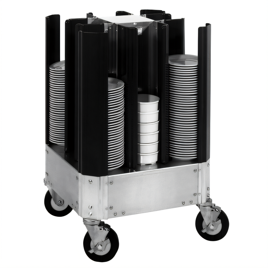 Product image #1 for Cres Cor Aluminum Poker Chip Style Dish Dolly, Non-Adjustable, 8 Columns, 7-1/8-Inch Max Dish Size