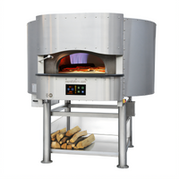 Morello Forni PG150 Gas-Fired Round Stone Hearth Pizza Oven with Stand, 59-Inch Cooking Diameter
