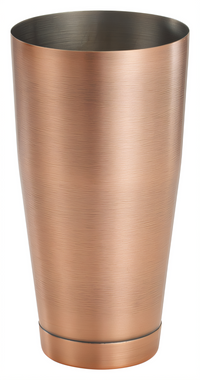 Winco After 5 28 oz Antique Copper Stainless Steel Cocktail Shaker Cup