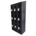 Thumbnail image #1 for Omcan USA 3-Tier 3-Bank Black Locker with Mesh Doors, 9 Compartments