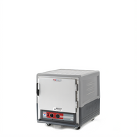 Metro C5 3 Series Mobile Under Counter Low-Watt Heated Holding Cabinet with Gray Insulation Armour, Solid Door, Lip-Load Slides
