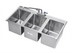 Thumbnail image #1 for Krowne 36 Inch Three-Compartment Stainless Steel Drop-In Sink with Included 12 Inch Spout Faucet