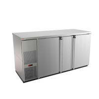 Pro-Line E-Series 69-1/2-Inch Wide Two-Section Self-Contained Refrigerated Back Bar Cabinet