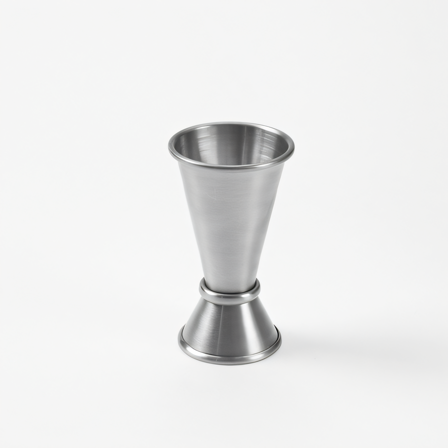 Product image #1 for American Metalcraft Stainless Steel Satin Finish Rolled Edge Jigger, 1/2 oz. x 1-1/4 oz.