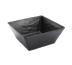 Thumbnail image #1 for American Metalcraft 125 oz Square Break-Resistant Melamine Bowl, Black Faux Slate Finish