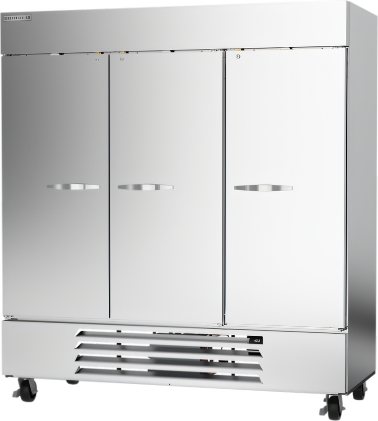 Product image #1 for Beverage-Air Horizon Series Three-Section Reach-In Freezer, 75 Inch Wide, Solid Doors, 68.43 Cu. Ft.