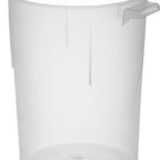 Thumbnail image #1 for CFS Brands 080530 8 Qt Round Polypropylene Bain Marie Container, Translucent, with Stacking Lugs and Recessed Handles Case of 12