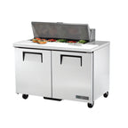 Thumbnail image #1 for True Mfg. - General Foodservice TSSU-48-10-HC 48-Inch 2-Section Refrigerated Sandwich/Salad Prep Table, 10-Pan Top, 2 Doors