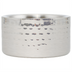 Thumbnail image #1 for Winco 4-5/8 Inch Round Double-Wall Stainless Steel Wine Coaster, Hammered Satin Finish