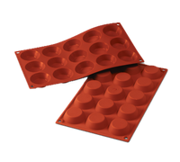 Silikomart 15-Cavity Silicone Tartlet Mold, 7 x 11-3/4 Inch