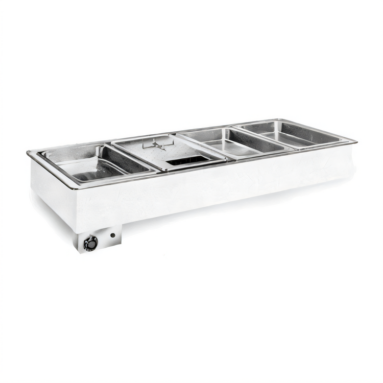 Product image #1 for Atlas Metal WH-2 Electric Drop-In Bain-Marie Hot Food Well, 2-Pan, Wet/Dry Operation