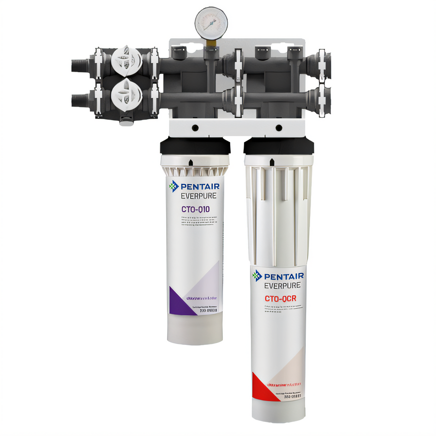 Product image #1 for Everpure QT1+CR Dual-Cartridge Steamer Water Filter System, 2.5 GPM, 20,000 Gallons
