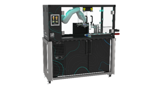 Product image #1 for Krowne Otto Robotic Beverage Dispensing System with 60-Inch Refrigerated Back Bar Storage Cabinet and Two-Door Direct Draw Cooler