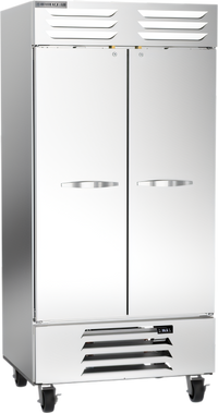 Beverage-Air Vista® Series Two-Section Bottom-Mount Reach-In Refrigerator with Solid Hinged Doors, 35.08 Cu. Ft.