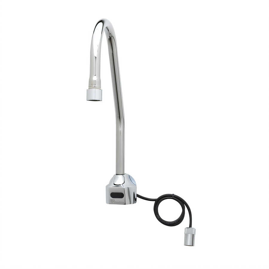 Product image #1 for ChekPoint Wall-Mount Electronic Touchless Faucet with Surgical Bend Gooseneck Spout, 2.2 GPM