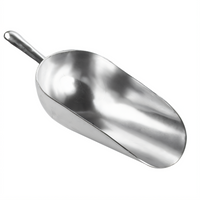 American Metalcraft 58 oz Round-Bottom Cast Aluminum Utility Scoop with Secure Grip Handle