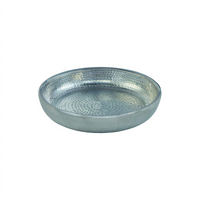 American Metalcraft 12-Inch Double-Wall Hammered Aluminum Seafood Tray, 80 oz., Silver