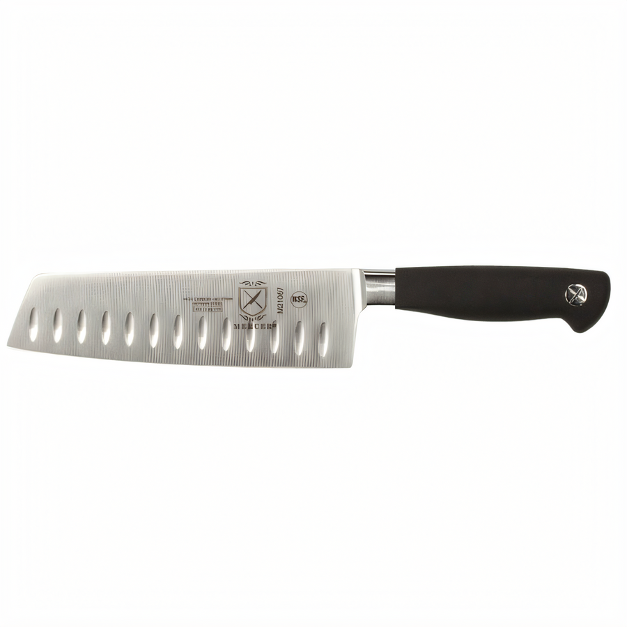 Product image #1 for Mercer Culinary Genesis 7-Inch Precision Forged Nakiri Vegetable Knife with Granton Edge