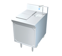 La Rosa 24-Inch Enclosed-Base Utility Stand with Ice & Water Filler Unit and Ice Bin