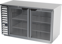 Beverage-Air BB58HC-FG-S 58-Inch Food-Rated Back Bar Refrigerator with Glass Doors