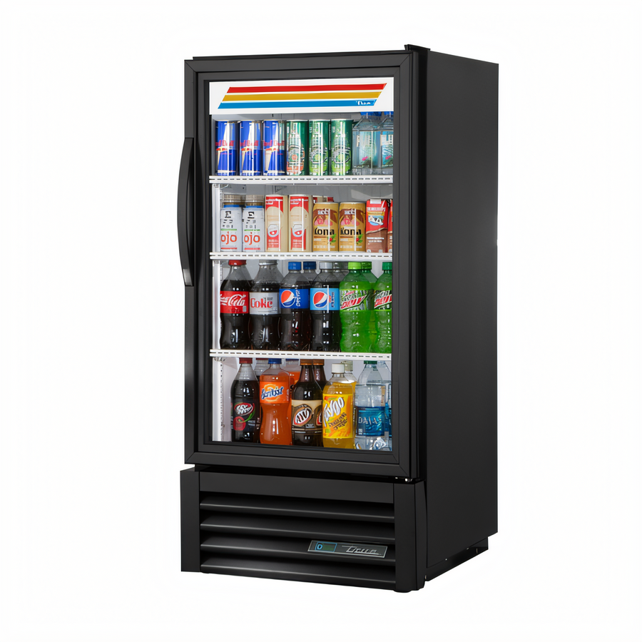 Product image #1 for True GDM-08-HC~TSL01 Single-Section Glass Door Merchandiser Refrigerator with Low-E Hinged Glass Door