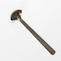American Metalcraft Vintage Hammered Black 1.5 oz. 11.5-Inch Stainless Steel Ladle